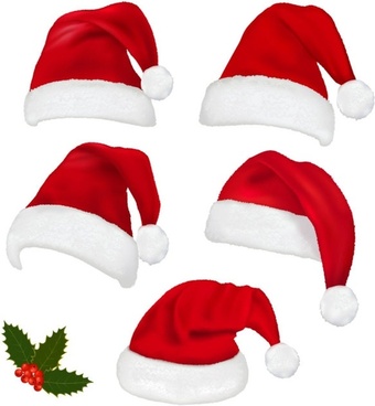 Vector Christmas Hat Free Vector Download 340x368 Vector Christmas Hat Free Vector Download