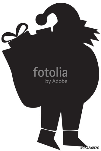 335x500 Santa Claus Silhouette Stock Image And Royalty Free Vector