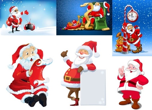508x368 Santa Free Vector Download
