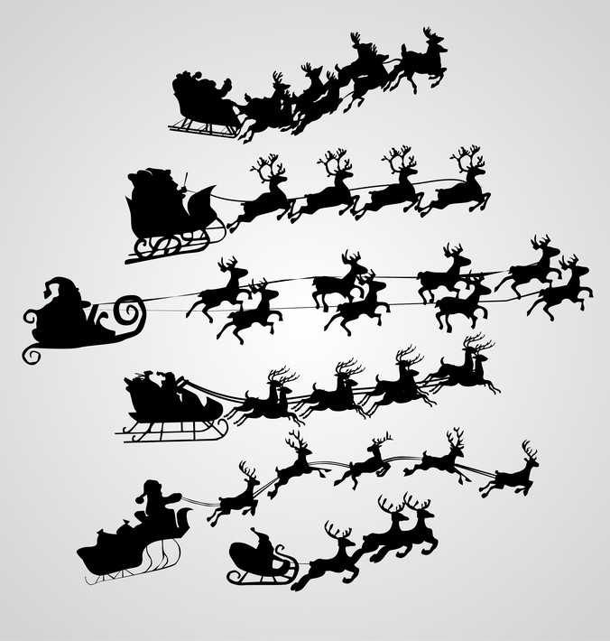 676x710 Vector Santa Claus Flying Over The Air Free Vectors Ui Download