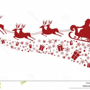 300x300 Santa Claus Riding Reindeer Christmas Sleigh Vector Cultracing