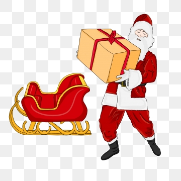 360x360 Santa Sleigh Png, Vector, And Clipart With Transparent