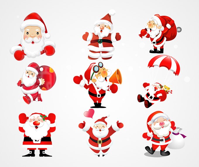 680x573 Free Santa Claus Vector Illustration