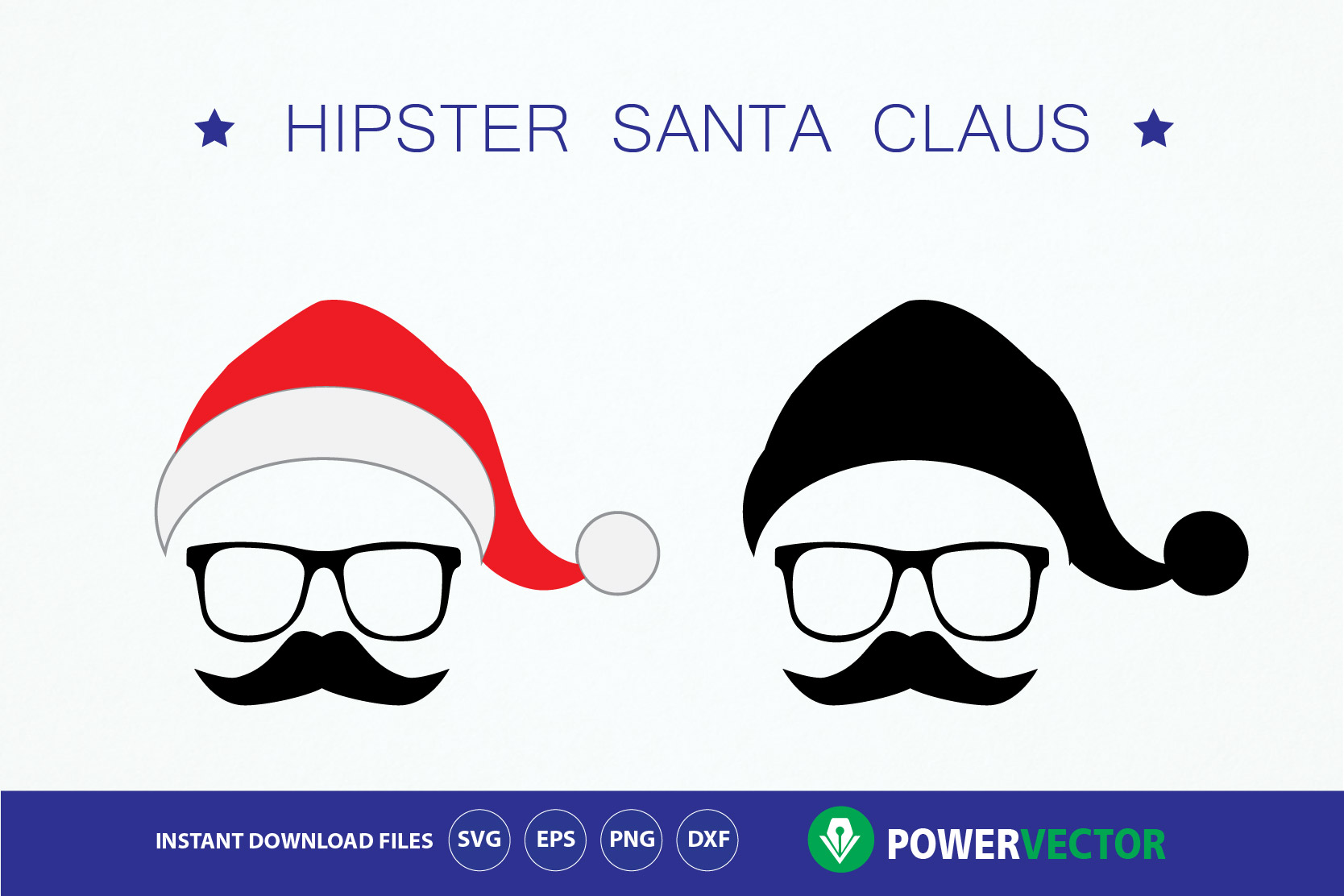 1668x1112 Hipster Santa Claus Vector Clip Art