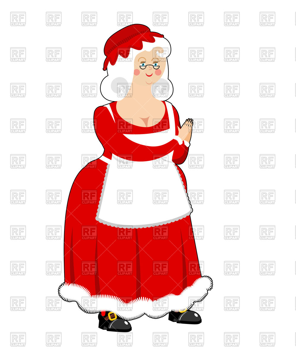 997x1200 Mrs Claus Wife Of Santa Claus Vector Image Of People