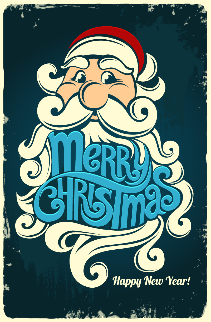 801x1219 Retro Santa Claus Vector Free Vector Graphic Download