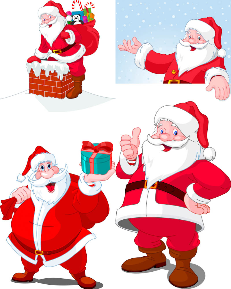 800x1000 Santa Claus Vector Free Stock Vector Art Illustrations