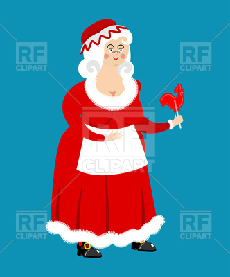 332x400 Wife Of Santa Claus Vector Image Of People Popaukropa