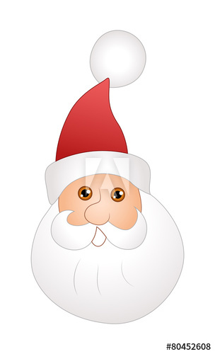 Funny Santa Face Vector 304x500 Funny Santa Face Vector