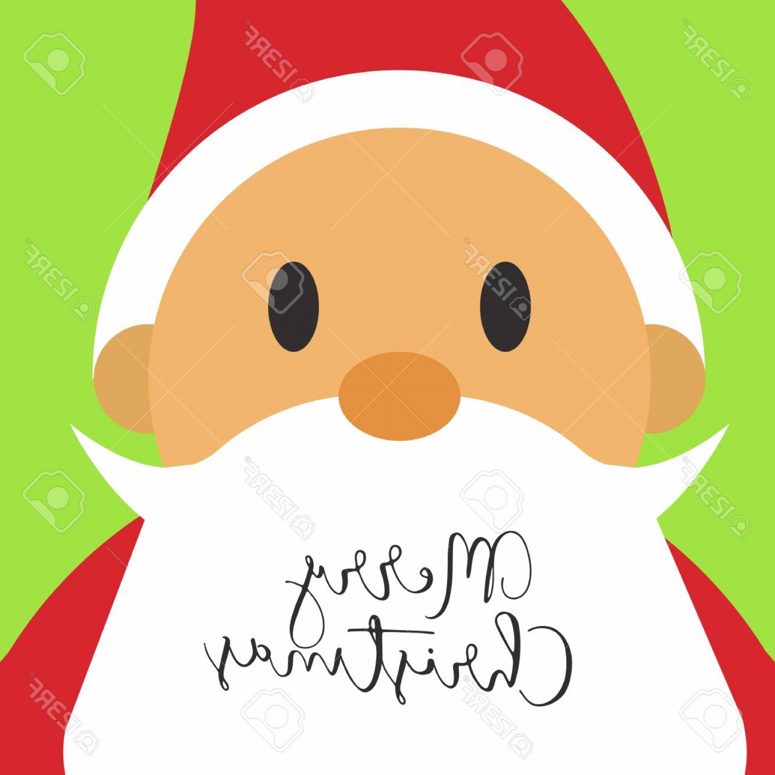 Photostock Vector Merry Christmas Santa Face Card Vector Graphic 1560x1560 Photostock Vector Merry Christmas Santa Face Card Vector Graphic