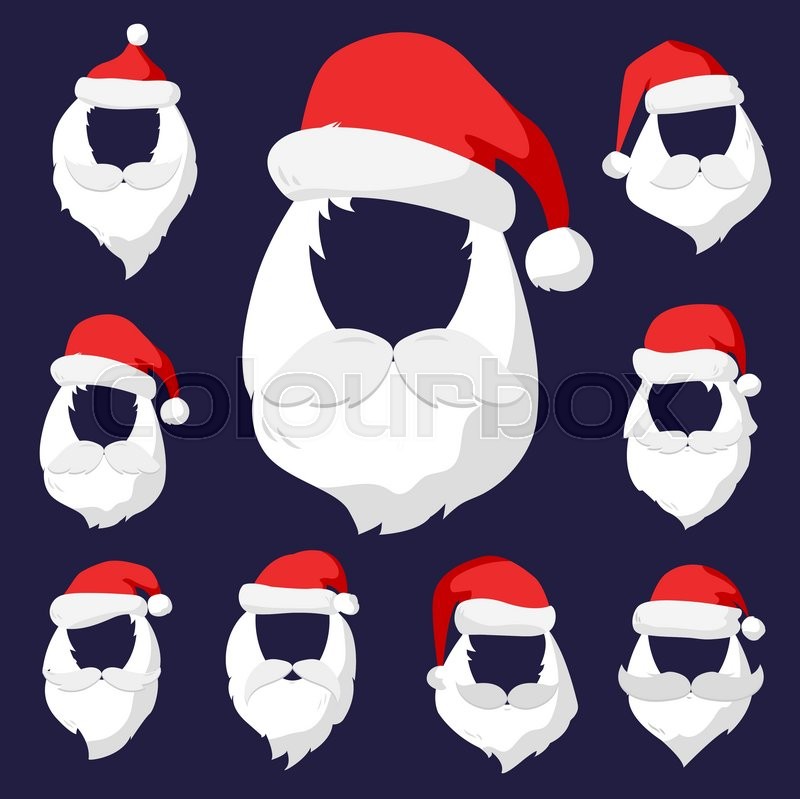 Santa Face Vector At Vectorified.com 