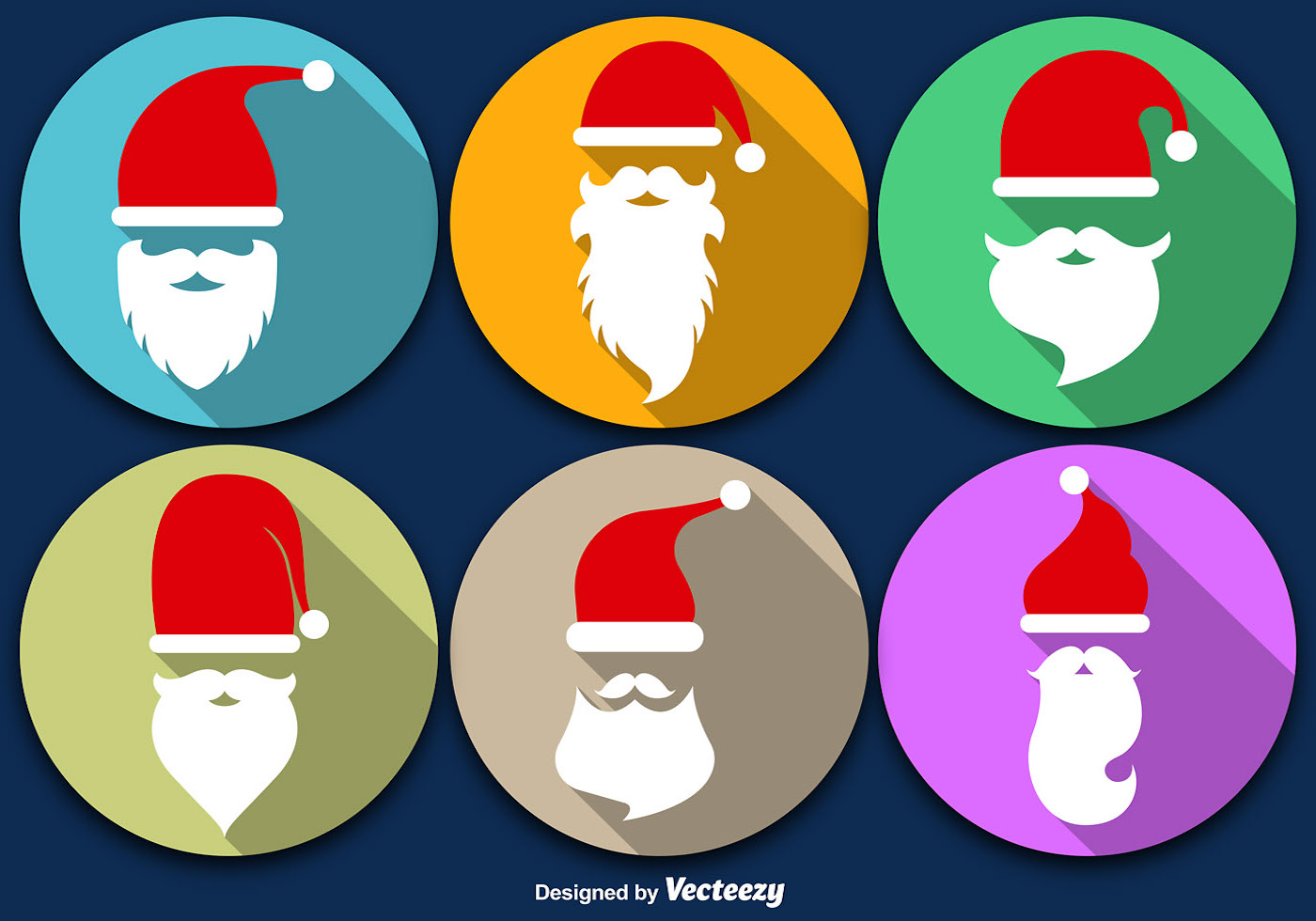 Santa Face Free Vector Art 1400x980 Santa Face Free Vector Art