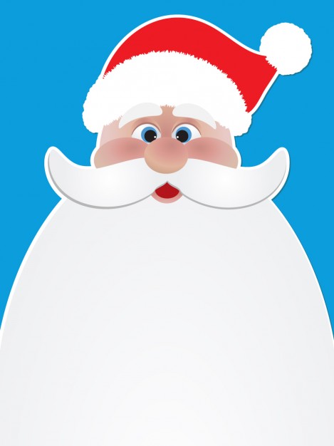 Santa Claus Face Illustation Vector Free Download 469x626 Santa Claus Face Illustation Vector Free Download