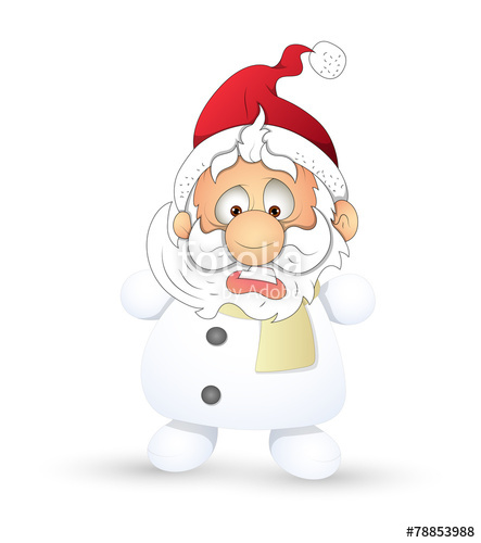 Scared Snowman Santa Face Expression Stock Image And Royalty Free 443x500 Scared Snowman Santa Face Expression Stock Image And Royalty Free