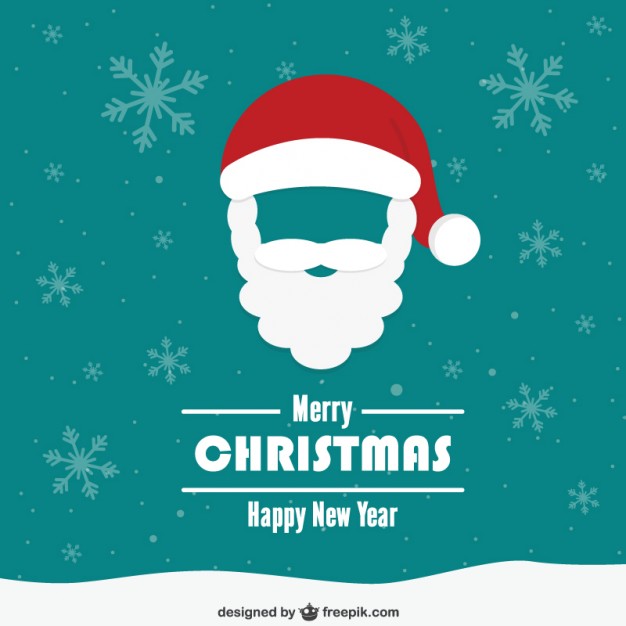 Vintage Christmas Card With Santa Claus Face Vector Free Download 626x626 Vintage Christmas Card With Santa Claus Face Vector Free Download