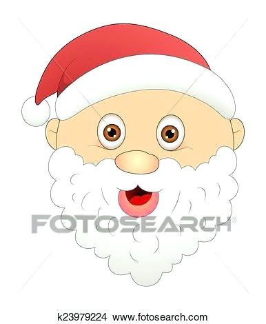 Cartoon Santa Face 386x470 Cartoon Santa Face
