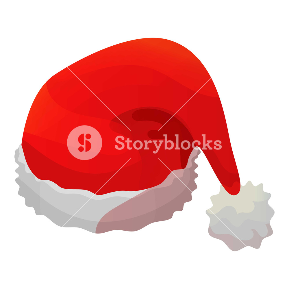 1000x1000 Santa Hat Icon Isometric Of Santa Hat Vector Icon For Web Design