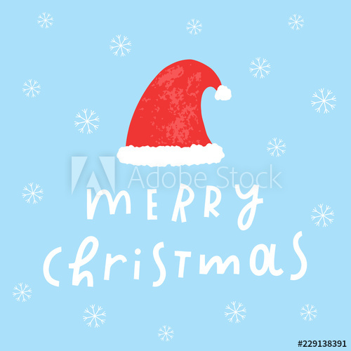 Santa Hat Vector Christmas Cute Illustration Isolated 500x500 Santa Hat Vector Christmas Cute Illustration Isolated