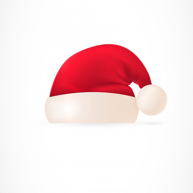 Santa Hat With Pompom Vector Free Download 626x626 Santa Hat With Pompom Vector Free Download