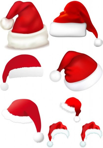 Christmas Hats Vector Santa Hat Christmas Clipart, Christmas 417x600 Christmas Hats Vector Santa Hat Christmas Clipart, Christmas