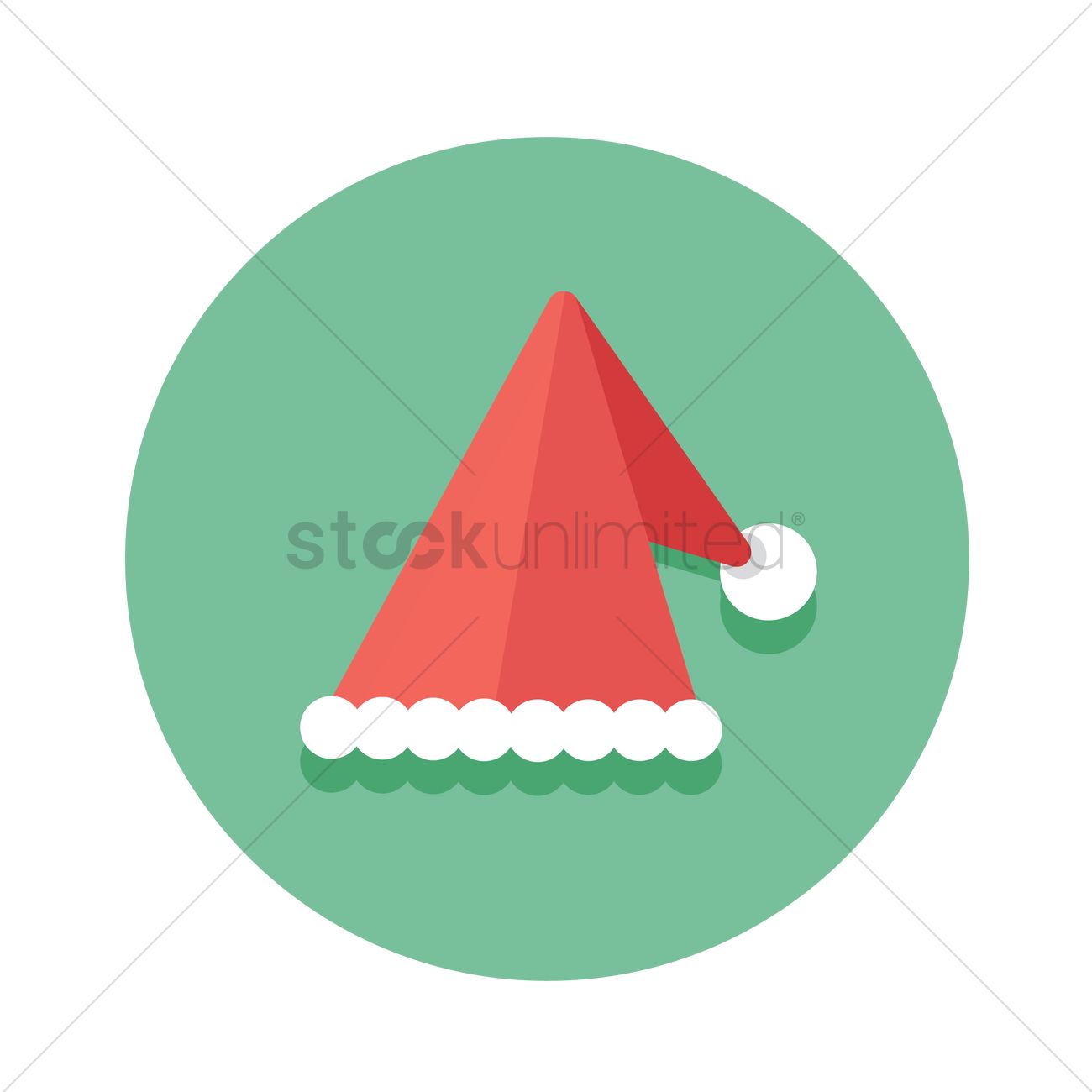 1300x1300 Free Santa Hat Vector Image