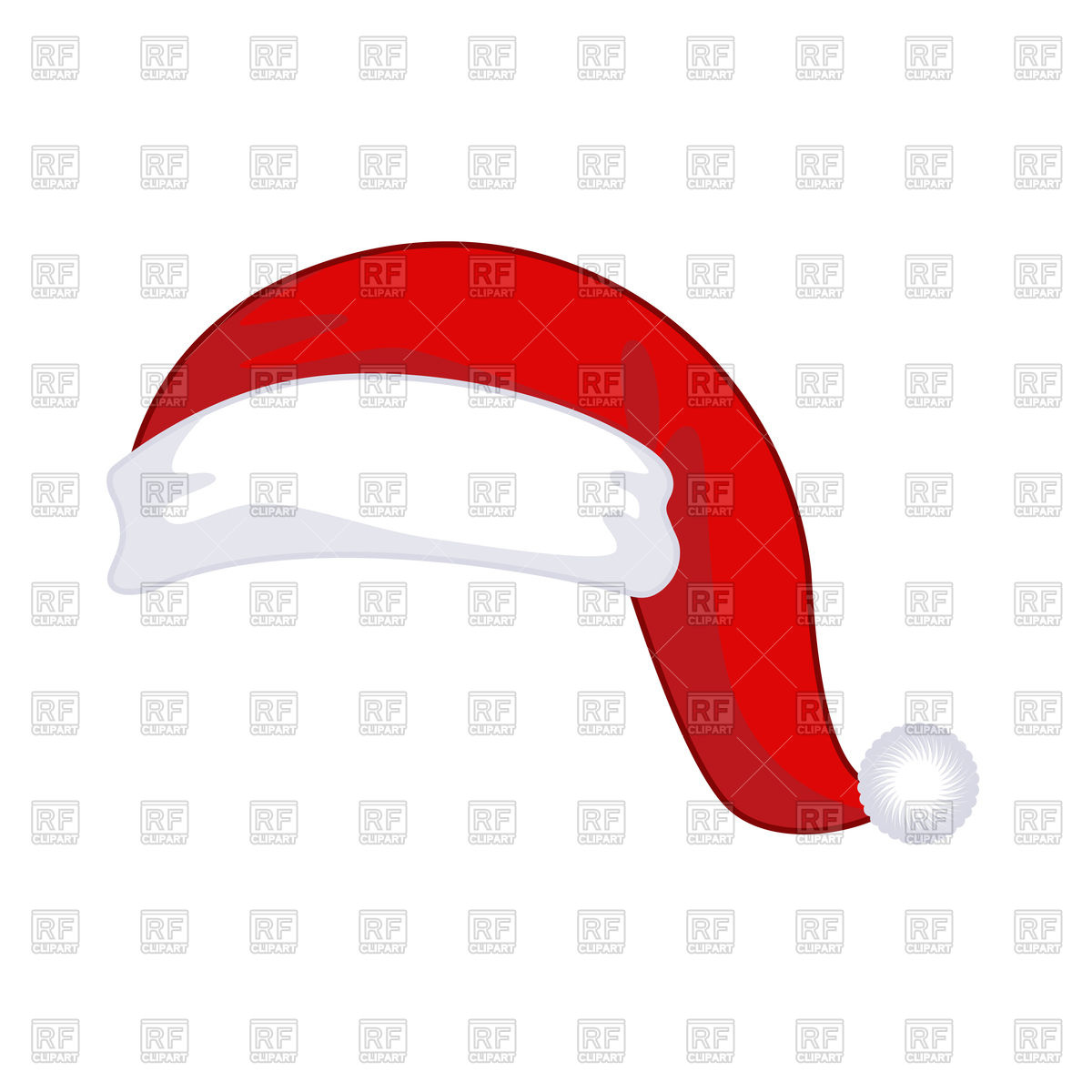 1200x1200 Santa Claus Cap, Red Christmas Hat Vector Image Of Holiday