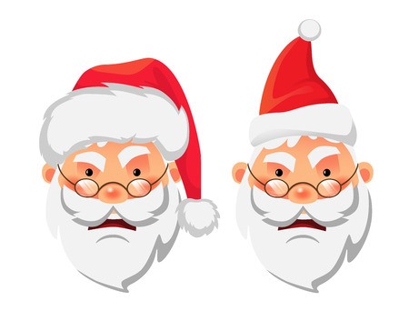 450x342 Santa Claus Icon Santa Claus Head In Christmas Hat Vector