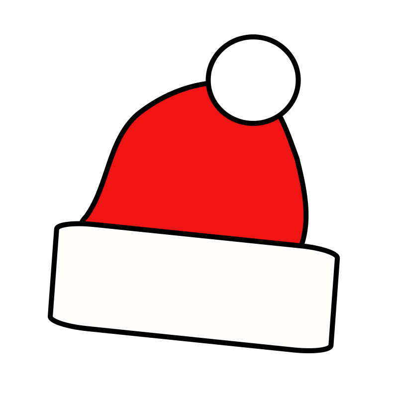 800x800 Clipart Santa Hat