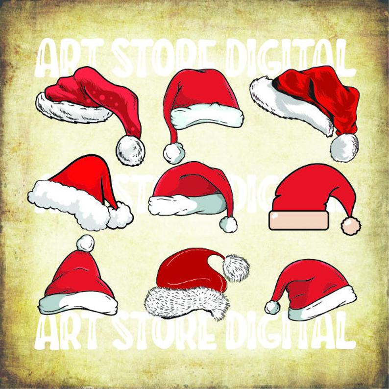794x794 Buy Get Santa Hat Santa Hat Vector Santa Hat Etsy