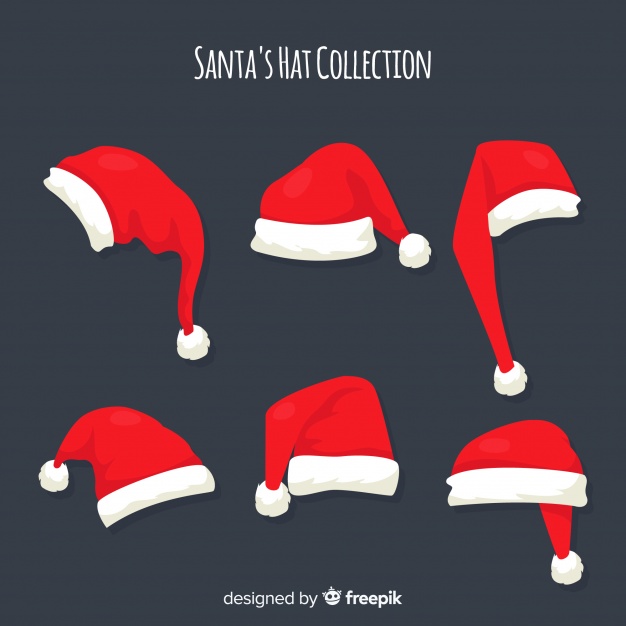 Santa's Hat Christmas Collection In Flat Design Vector Free Download 626x626 Santa's Hat Christmas Collection In Flat Design Vector Free Download