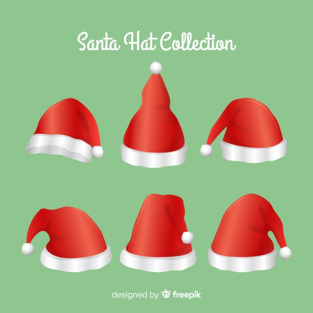 Classic Set Of Santa Hats Vector Free Download 626x626 Classic Set Of Santa Hats Vector Free Download