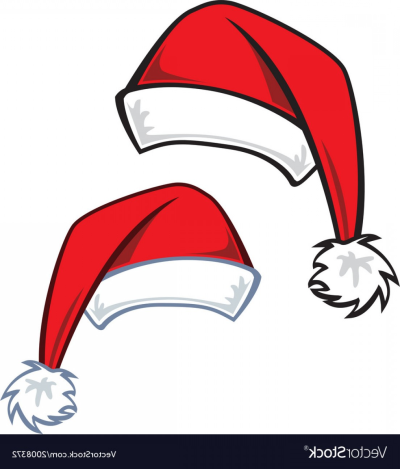 Cartoon Santa Hats Vector Png 400x469 Cartoon Santa Hats Vector Png