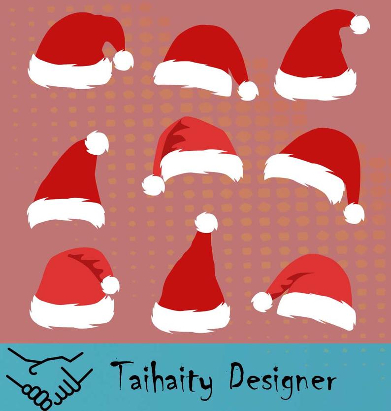 Santa Hat Santa Hat Dxf Png Printable Etsy 794x834 Santa Hat Santa Hat Dxf Png Printable Etsy