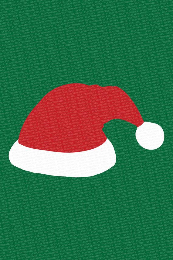 Santa Hat Vector Clipart Christmas Santa Hat Clip Etsy 570x855 Santa Hat Vector Clipart Christmas Santa Hat Clip Etsy