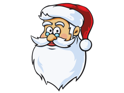 Free Santa Vector Head 400x300 Free Santa Vector Head