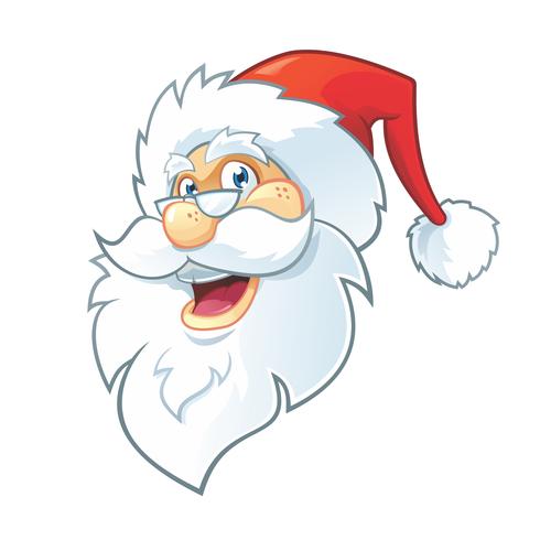Santa Claus Cartoon Head Vector 490x490 Santa Claus Cartoon Head Vector