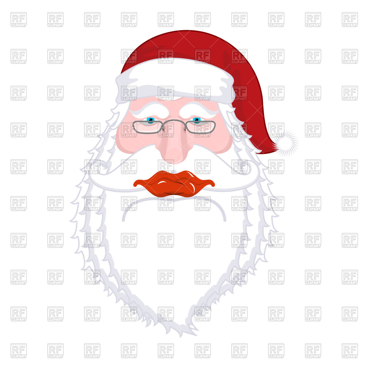 Santa Claus Head Vector Image Of Holiday Maryvalery 1200x1200 Santa Claus Head Vector Image Of Holiday Maryvalery