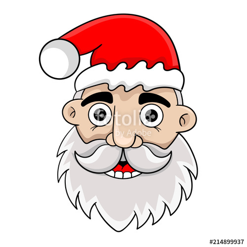 Santa Head Vector at Vectorified.com | Collection of Santa Head Vector ...