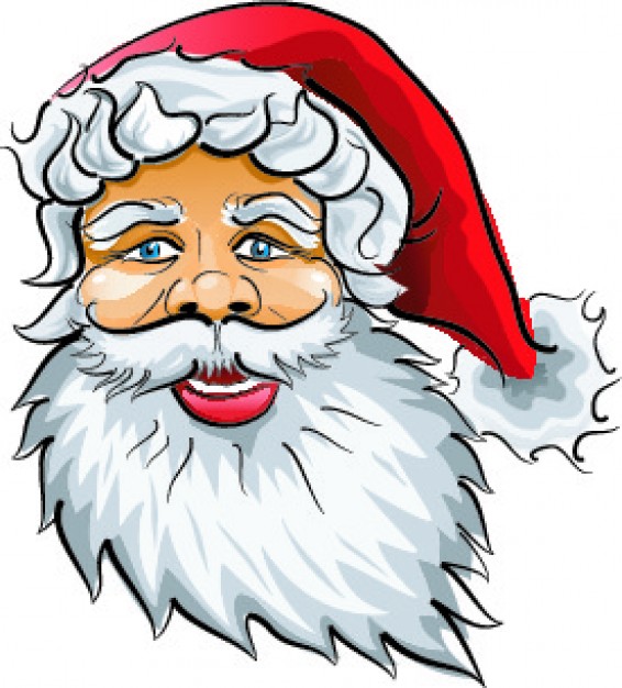 Santa Claus Head Vector Free Download 566x626 Santa Claus Head Vector Free Download