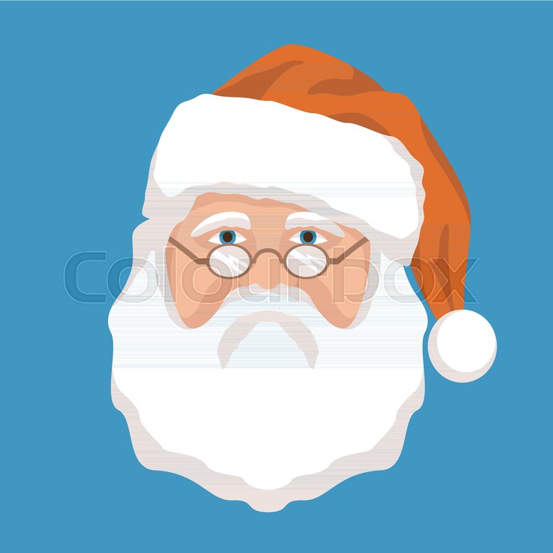 Santa Face Head Vector Illustration Stock Vector Colourbox 800x800 Santa Face Head Vector Illustration Stock Vector Colourbox