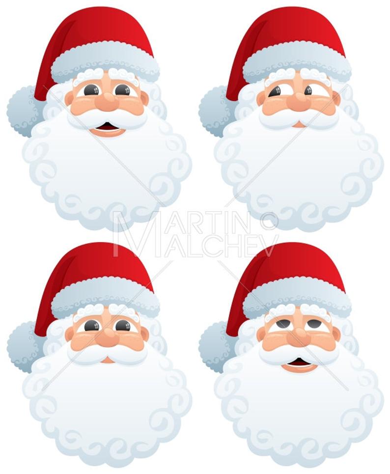 Santas Head Vector Cartoon Illustration Christmas Santa Etsy 794x965 Santas Head Vector Cartoon Illustration Christmas Santa Etsy