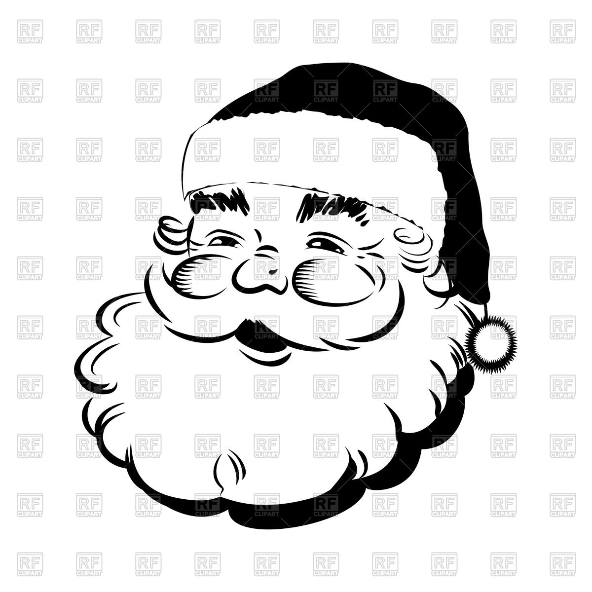 Santa Head Vector At Collection Of Santa Head Vector