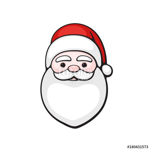 Vector Illustration Head Of Santa Claus Spirit Of Christmas 500x500 Vector Illustration Head Of Santa Claus Spirit Of Christmas
