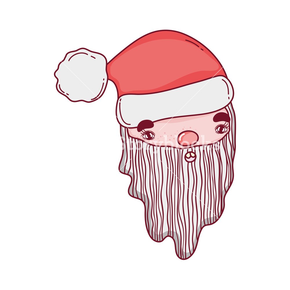 Cute Christmas Santa Claus Head Vector Illustration Design Royalty 1000x1000 Cute Christmas Santa Claus Head Vector Illustration Design Royalty