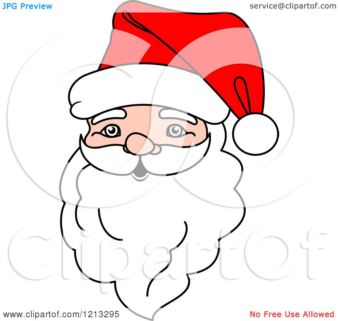 Clipart Of A Santa Head 1080x1024 Clipart Of A Santa Head