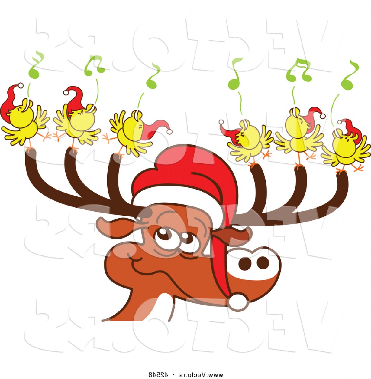 1228x1252 Santa Reindeer Vector Hoodamathrun