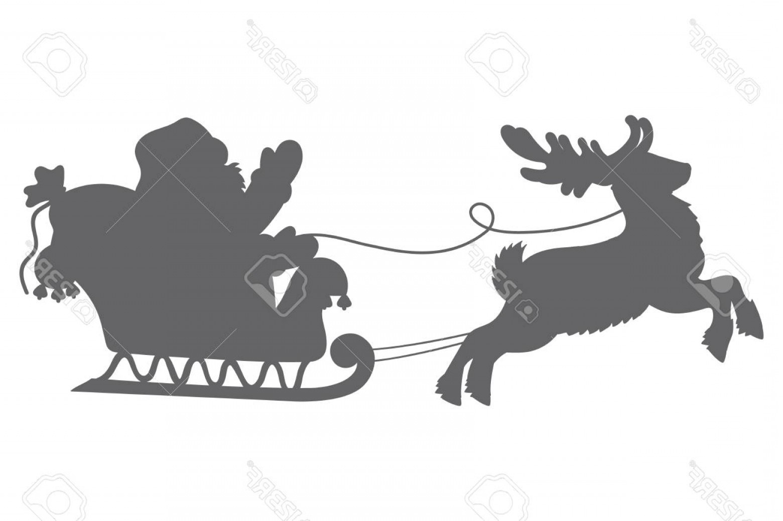 1560x1039 Santa Silhouette Vector Catchsplace