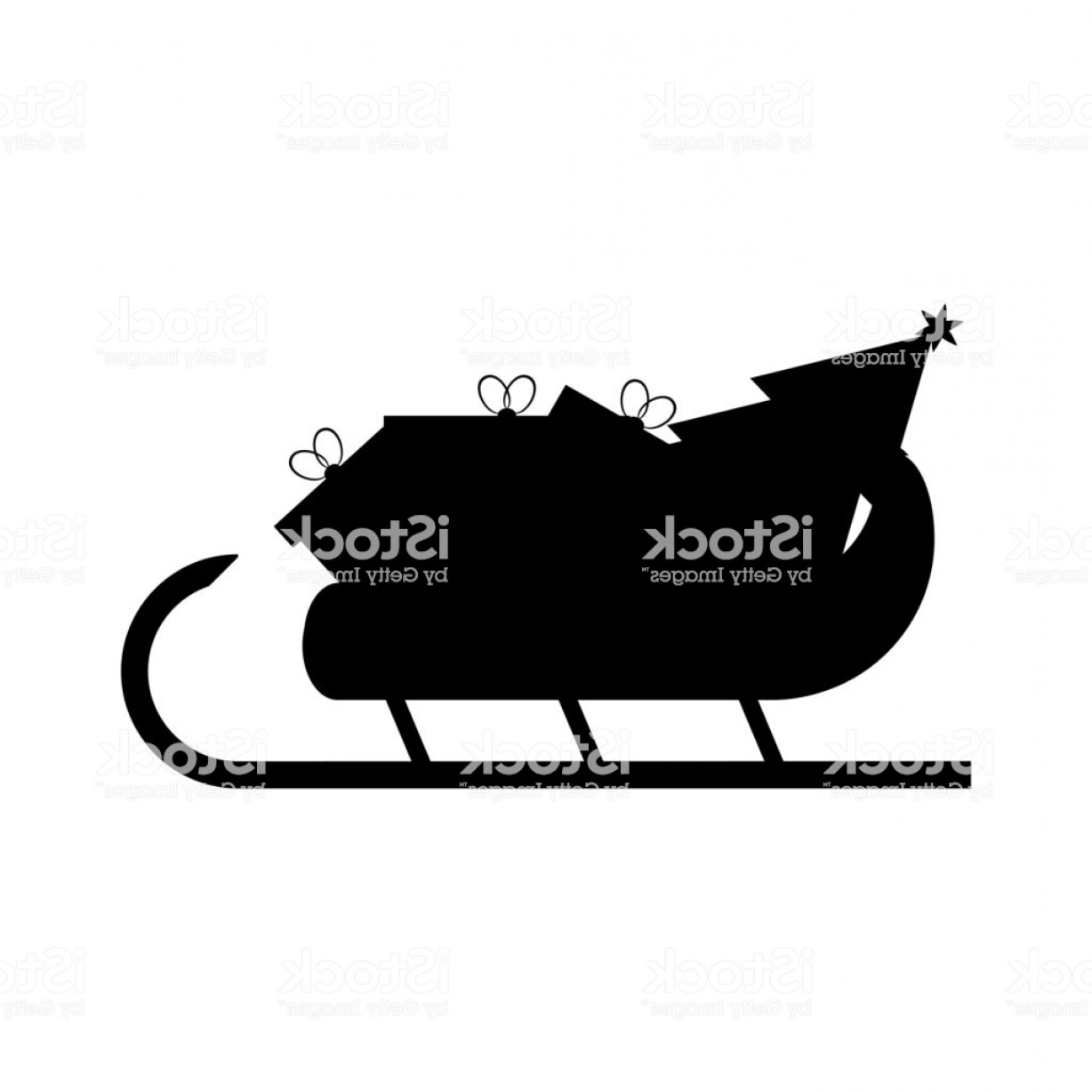 1228x1228 Santa Sleigh Silhouette Vector Clip Art Hoodamathrun