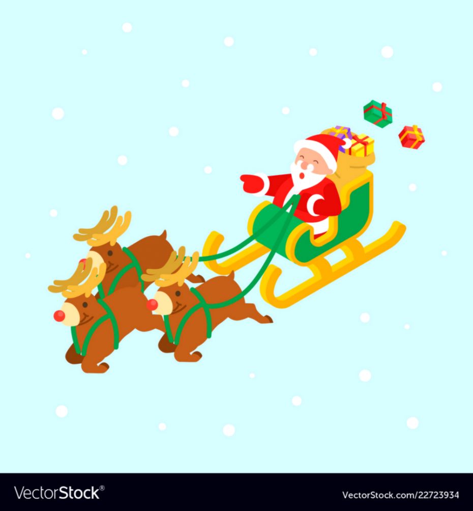 Santa Claus Riding Sleigh Vector Wallpaper Wallpapers Background 930x1004 Santa Claus Riding Sleigh Vector Wallpaper Wallpapers Background