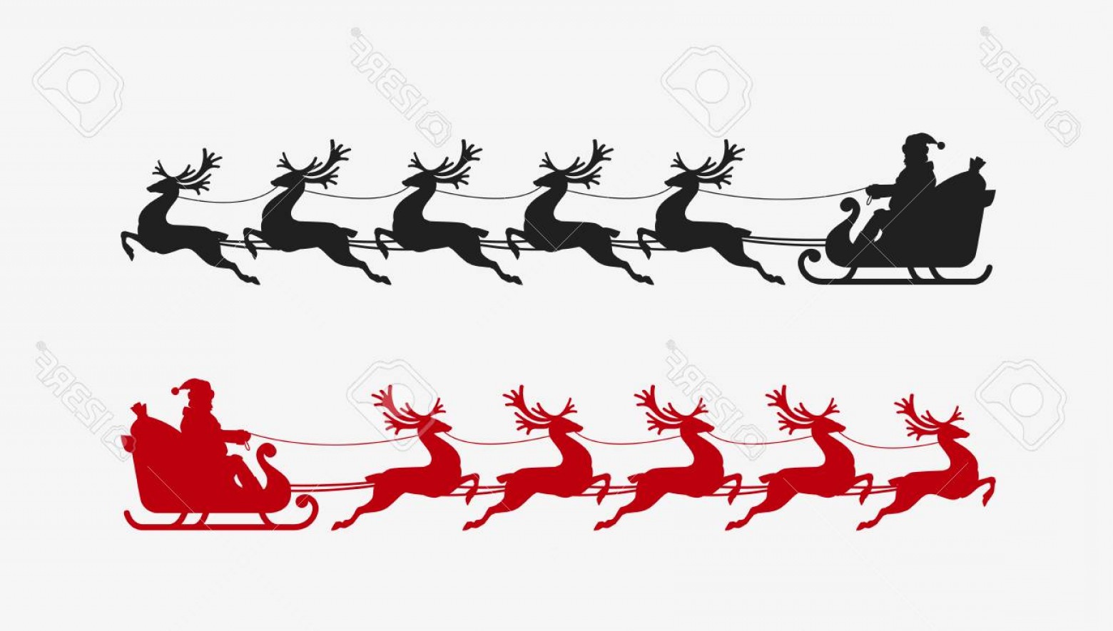 Download Santa Sledge Vector at Vectorified.com | Collection of ...